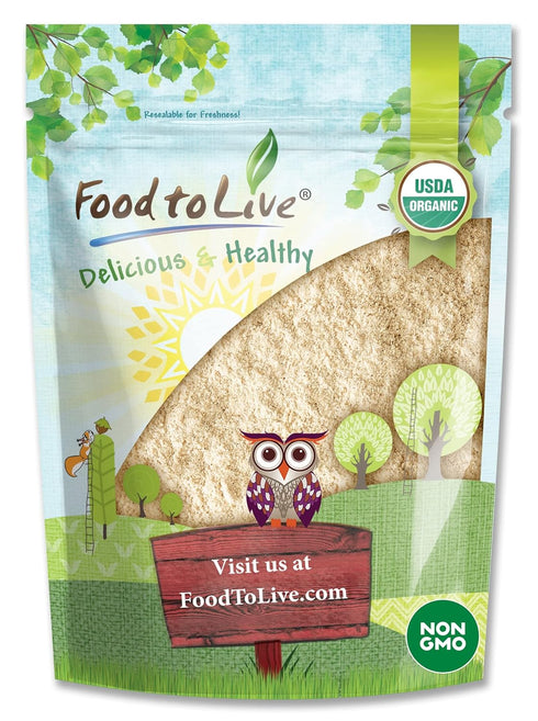 Food to Live Organic Green Pea Flour, 5 Pounds Non-GMO, Finely Ground,