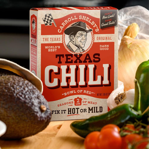 Shelby's 3.65oz (Pack 5) Carroll Original Texas Brand Chili Kit Box