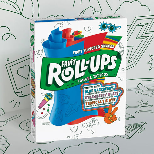 Fruit Roll-Ups Pack, 10 (Pack 10) Fruit Flavored Snacks, Variety Pouches, ct
