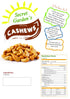 Secret Garden's-whole Unsalted Cashews Roasted Quality Healthy, Vegan Cashew Nut, Party Snacks, Plant-Based Protein