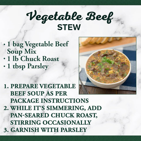 8.1 (Pack 6) Bear Creek Soup Mix, Vegetable Beef, Ounce