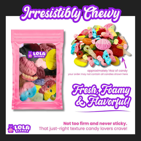 Pack, Gummy 0.5 LB Swedish Bubs Candy Mix Variety Licorice Dizzy Skull Candy from Sweden, Chewy Sweet & Sour Skalle