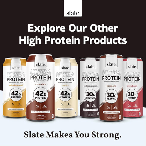 20g 1g 100 1g 11 oz, 12 Slate Milk - High Protein Milk Shake - Classic Strawberry - Lactose Free, Protein, Sugar