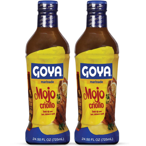 Goya Mojo Criollo Marinade, Pack of 2 (24.5 oz Bottles) Zesty Garlic-Citrus