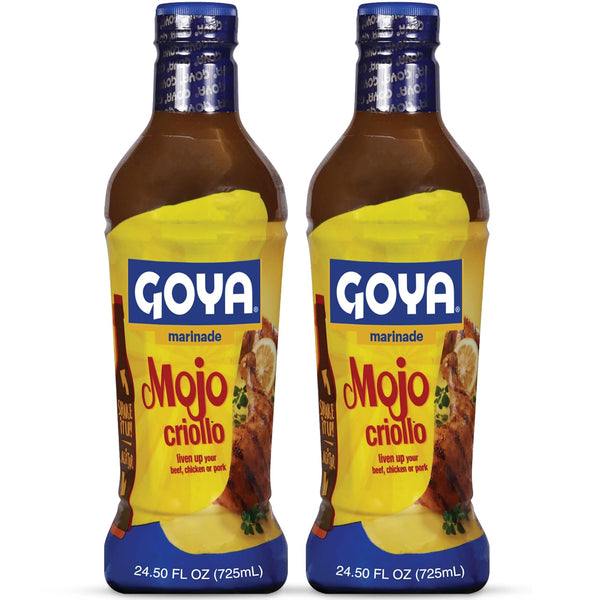 Goya Mojo Criollo Marinade, Pack of 2 (24.5 oz Bottles) Zesty Garlic-Citrus