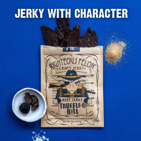 Pack Packs 6 Pack Righteous Felon Savory Beef Jerky Variety Gift - Great Gifts for Men | Gluten Free, High Protein