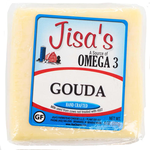 Generic 3-Pack 8 oz Gouda | | Each | Artisan Cheese | Made with Whole Milk | Crafted in Small Batches | Product