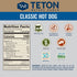 Teton Waters Ranch 100% 6 count, 12oz Grass-Fed Beef Hot Dogs, Uncured All Beef Sausage, Fully Cooked, No Antibiotics