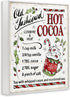 16 20 Inches, Stupell Industries 'Old Fashioned Hot Cocoa Recipe', Framed Giclee Art, White, x Easy to Hang and Sturdy
