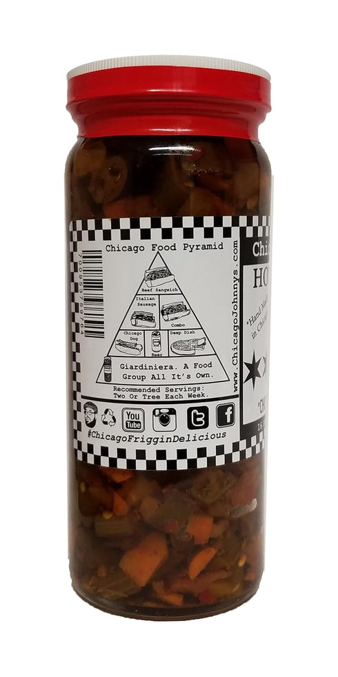 Chicago Johnny's Pack (32 Oz Chicago Johnnys Hot Giardiniera Olive Oil Two Pints Fl total)