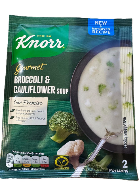 Knorr Gourmet Broccoli & Cauliflower Soup Mix, 51g (1.79oz), Pack of 3,