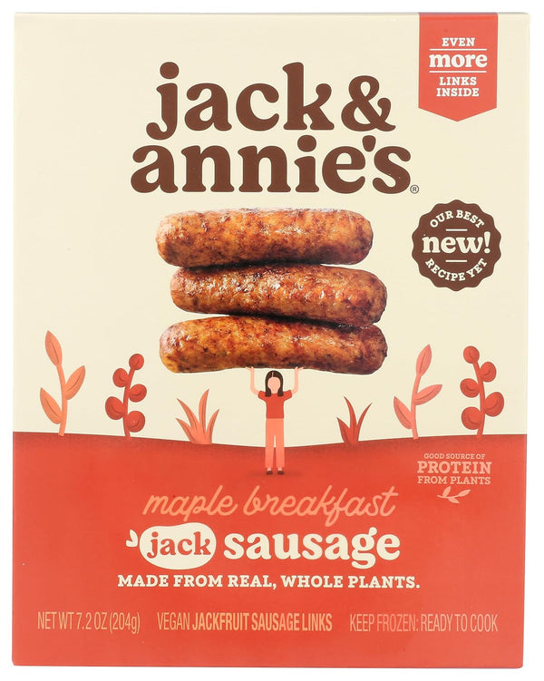 Jack & Annie's, Sausage Links Plant Based Maple Breakfast, 7.8 Ounce
