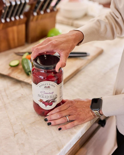 6-Pack 24 oz Paisley Farm Sweet Pickled Beets Farm-Fresh Sliced Beets in Sweet Vinegar Brine Ready-to-Serve Classic