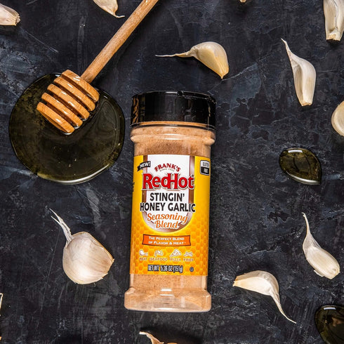 5.36 oz (Pack 6) Frank's RedHot Stingin' Honey Garlic Seasoning Blend (Gluten Free)