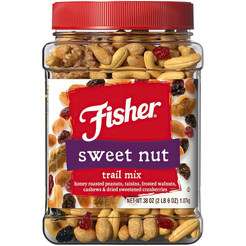 Fisher Snack Sweet Nut Bulk Trail Mix, 38 oz (Pack of 1),