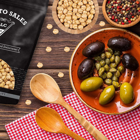 Packed 1 lb. (16 oz.) Chickpeas, Yellow single roasted, Tasty Snack, Plant-Based Protein, Versatile, Energy, Garbanzo