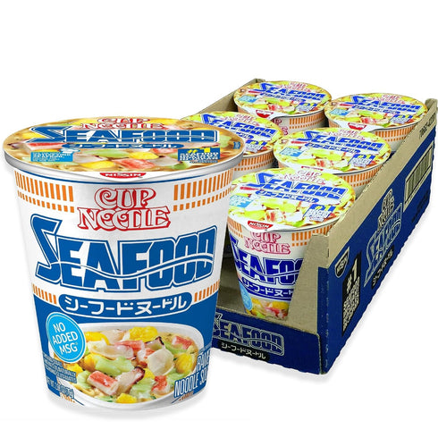Nissin Cup Noodles Ramen Noodle Soup, Seafood, 2.68 Ounce (Pack of 6)