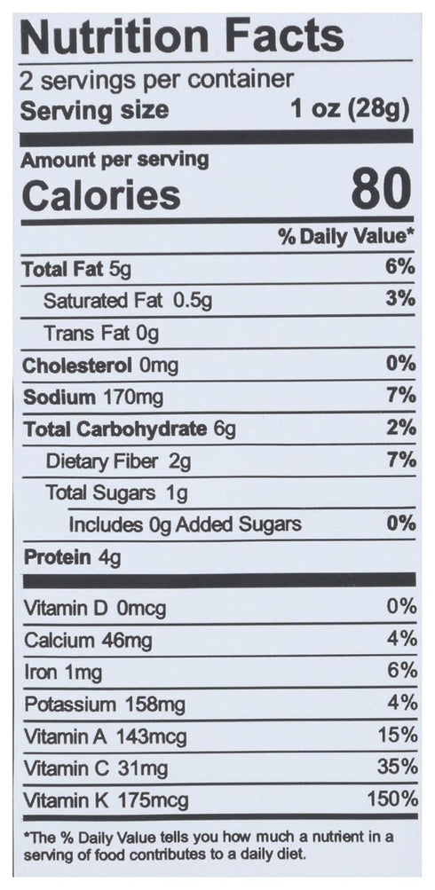 2 Oz Brads Plant Based Kale Cheeze It Up Chip