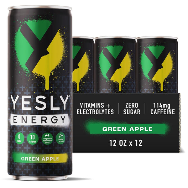 Yesly Energy - All Natural Clean Energy Drink - Zero Sugar Functional