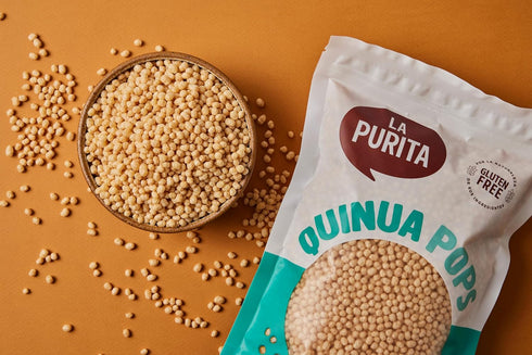 6.35 oz (Pack 1), La Purita Puffed Quinoa Pops Healthy Protein Cereal, Gluten-Free, Sugar-Free, Vegan Superfood