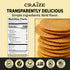 6 pack, 4 oz Craize Sweet Corn Crisps | Gluten Free, Vegan, Kosher, Toasted Corn Crackers | each