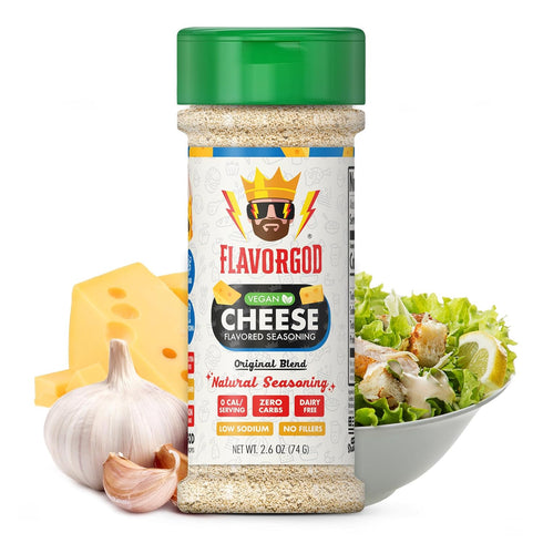 Cheese Flavored Seasoning Mix by FlavorGod, Premium All Natural Spice Blend for Chicken, Vegetables, Salad, 2.6 oz
