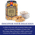 40 oz La Dolce Vita Classic Almond Italian Biscotti Cookies, Gourmet Coffee & Tea Dipping Snack, Jar