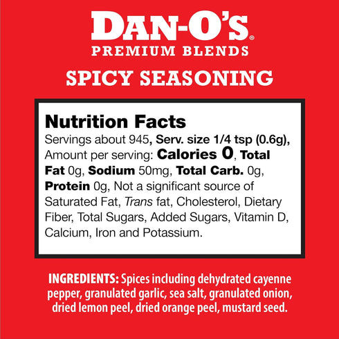 2 2 Pack (20 oz) Dan-O's Seasoning Large Bottle Combo | Spicy & Chipotle |