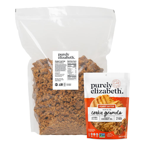 6lb Purely Elizabeth, Cookie Granola, Peanut Butter, Bag