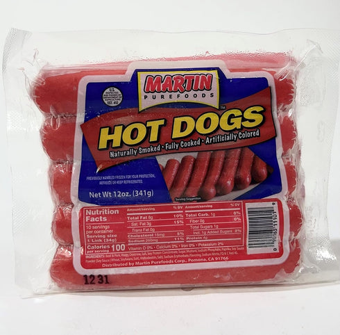 Generic Martin Purefoods Hotdogs 12 Oz (2-Pack)