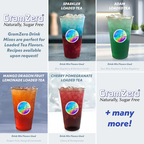2GO Pack, GramZero Sticks - Variety Zero Calorie Sugar Free Drink Mix, Stevia Sweetened, Great For Nutrition Club