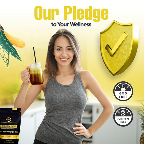 106 Lifecykel Mushroom Coffee Arabica Blend with Lions Mane, Chaga Extract, Cordyceps & Kakadu Plum | Focus |