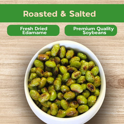 (1 LB) Sincerely Nuts Dried Edamame (Roasted, Salted) - Vegan, Kosher & Gluten-Free Food - Plant-Based Protein - Add