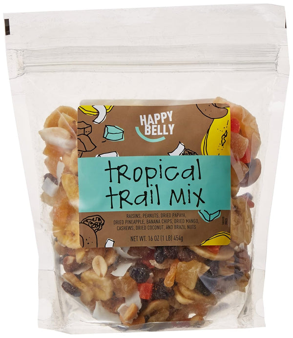 Amazon Brand - Happy Belly Tropical Trail Mix, 1 pound (Pack of