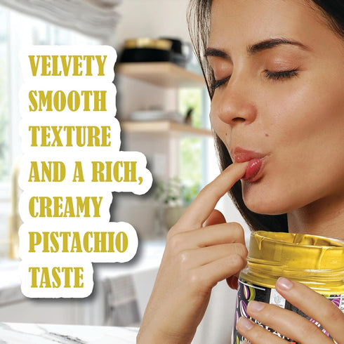 8.5 oz Gourmanity Dairy Pistachio Cream Spread, Perfect for Dubai Chocolate Bar, Luxury Pistachio Butter Cream