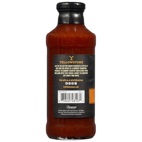 19oz 3 pack Yellowstone Hot Honey BBQ Sauce