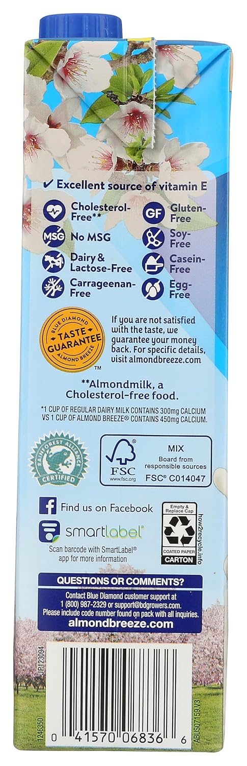 32 Oz Blue Diamond, Almond Milk Vanilla, Fl