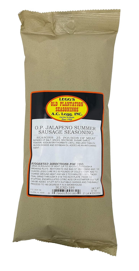 Old Plantation Seasonings Old Plantation Jalapeno Summer Sausage Seasoning - EL-189