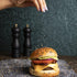 Pack 2, 4-Count (8 Bakerly, The Brioche Pre-Sliced Burger Buns With Tuxedo Sesame Seeds, of Total Brioche Burger Buns)