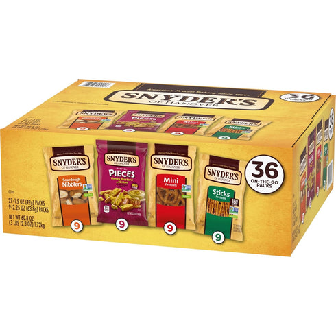 Pack 36 Count Pack (Pack 36) Snyder's of Hanover Variety Pretzels, Variety
