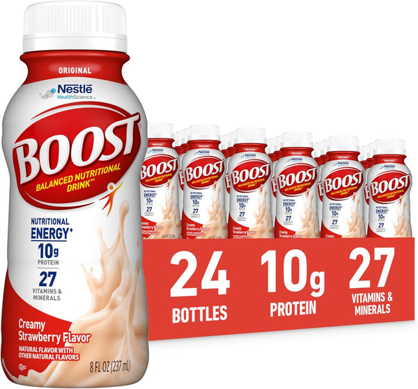 BOOST Original Ready to Drink Nutritional Drink, Creamy Strawberry, 8 fl oz