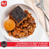 (2 Pack) KJ Poultry Kosher Ready Meals - Beef Chulent & Kugel, MRE Meat Meals Ready to Eat, Shabbos Food Prepared