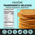 6 pack, 4 oz Craize Coconut Crisps | Gluten Free, Vegan, Kosher, Toasted Corn Crackers | each