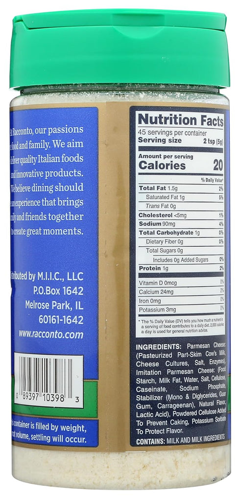 Racconto Grated Parmesan Cheese by - Gourmet Dairy Delight