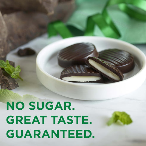 4.5 oz. RUSSELL STOVER Sugar Free Dark Chocolate Mint Patties Candy, bag