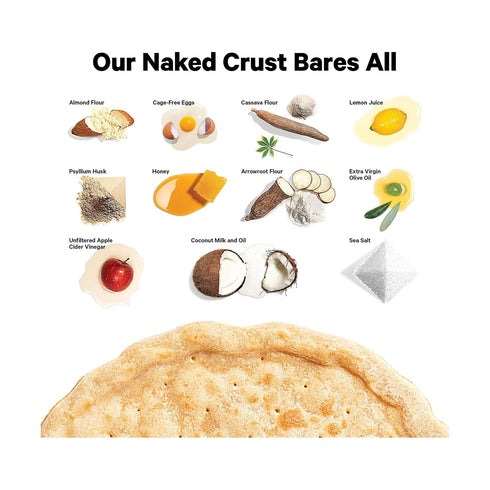 Frozen 6oz Cappello's Gluten Free Almond Flour Thin Crust Naked Pizza