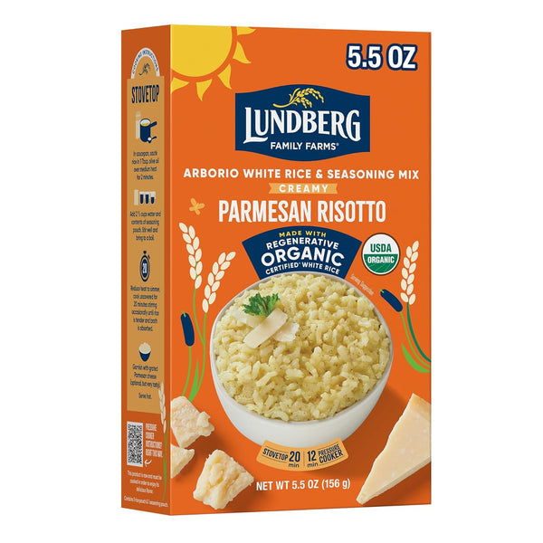 Lundberg Organic Creamy Parmesan Risotto Seasoned Rice - Regenerative Organic Certified Arborio