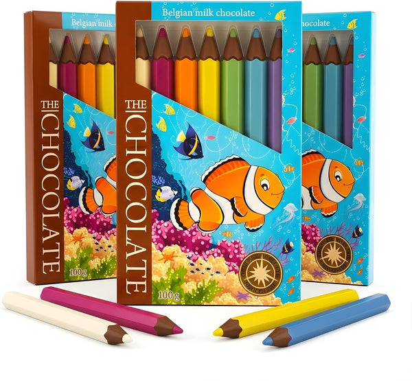 Andy Anand Milk Chocolate Pencil Treats - 3 Boxes of 21 Pencils