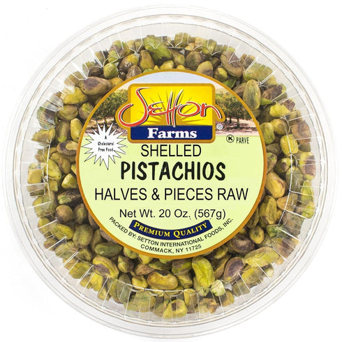 Setton Farms Shelled Pistachio Kernels, Halves & Pieces Raw, 20 Ounce (No