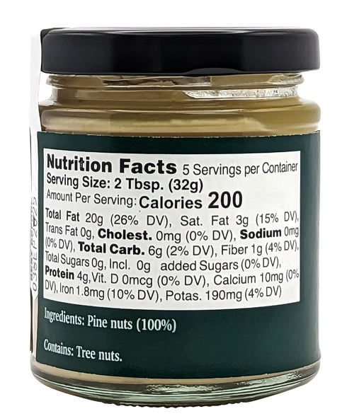 6 Oz (170g) Nutural World - Crunchy Pine Nut Butter Great Taste Award winner